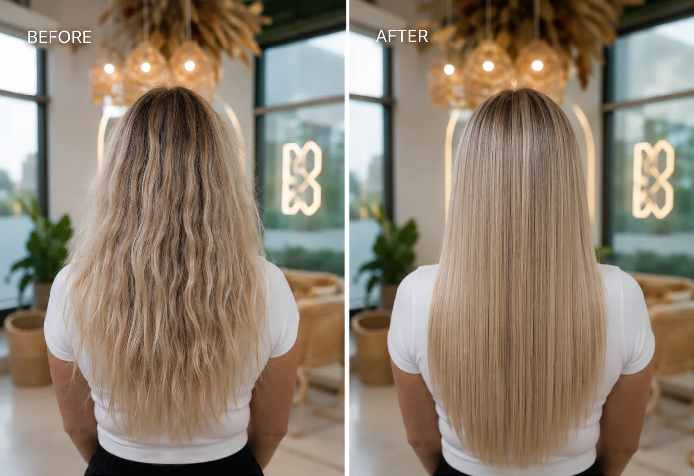 Kerasilk Before After 2 - Best ladies salon in Dubai and Abu Dhabi