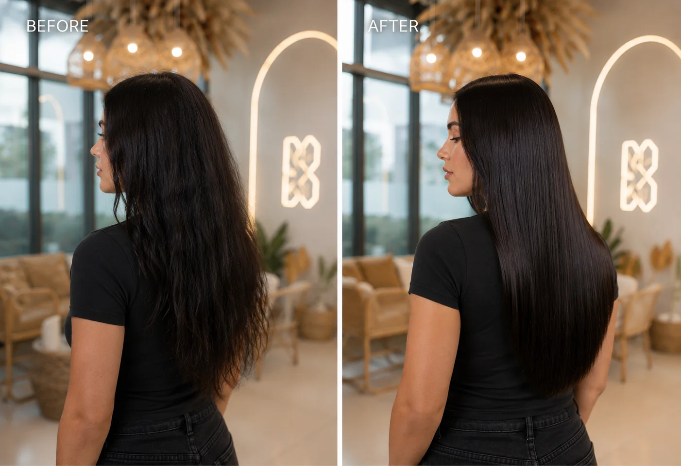 Kerasilk Before After 3 - Best ladies salon in Dubai and Abu Dhabi